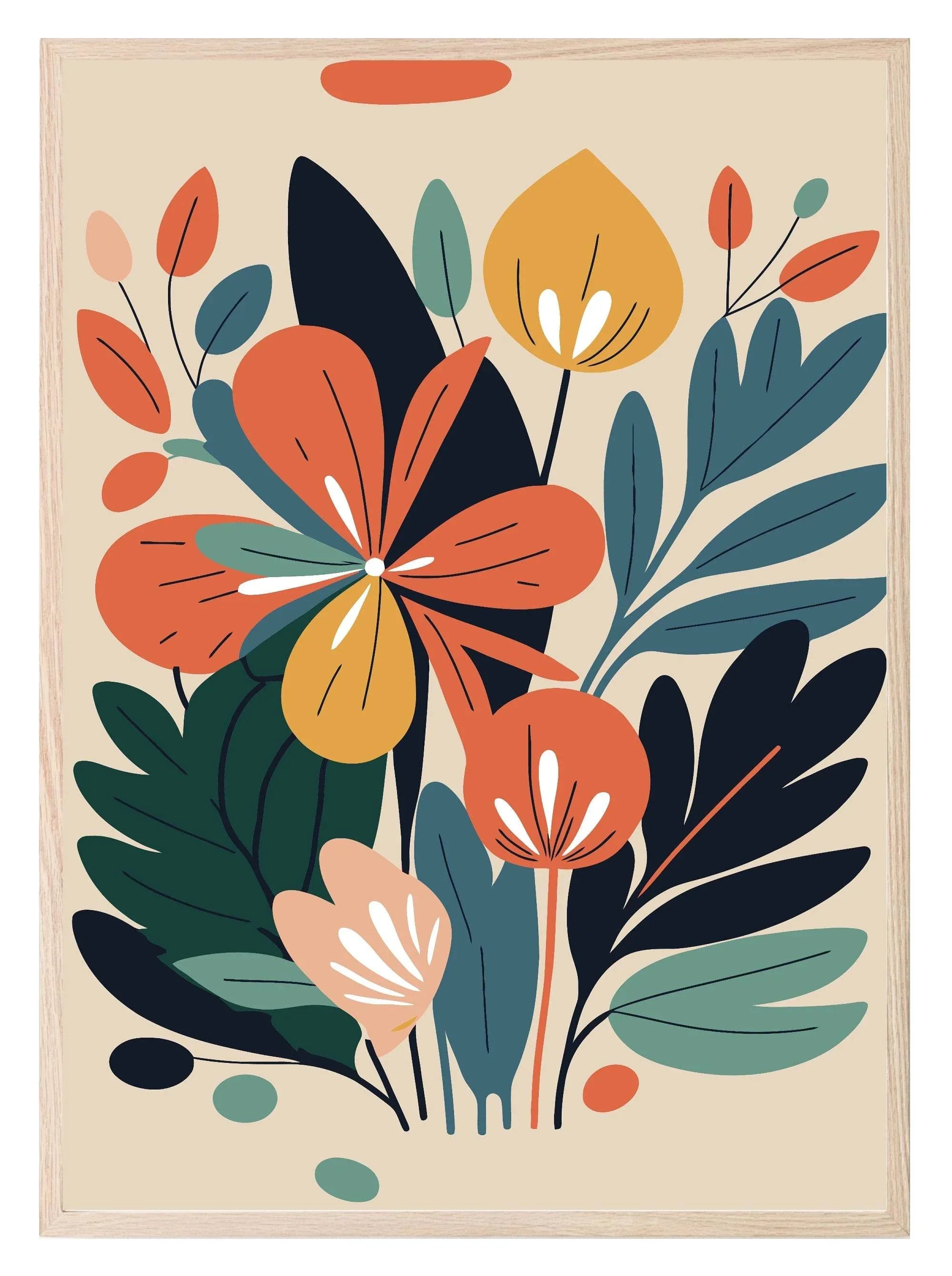 Bright Floral Print Collection II | Botanical Wall Art - Larosier Prints