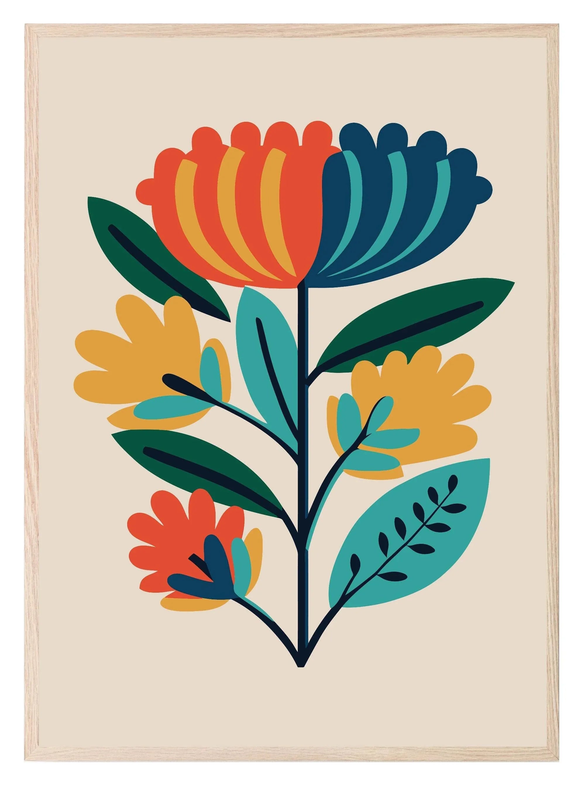 Bright Floral Print Collection II | Botanical Wall Art - Larosier Prints