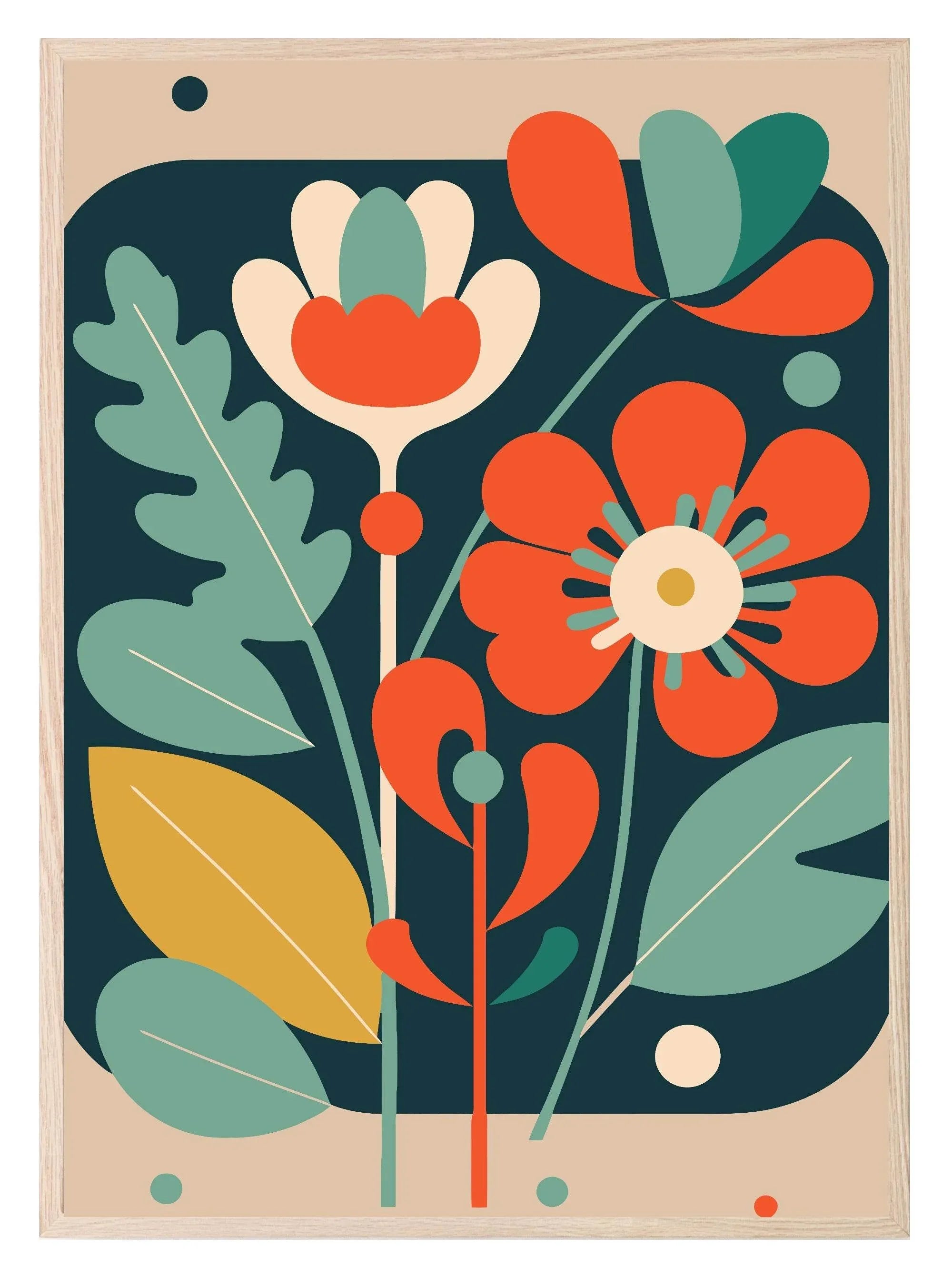 Bright Floral Print Collection II | Botanical Wall Art - Larosier Prints