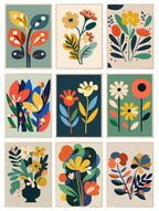 Bright Floral Print Collection | Botanical Wall Art - Larosier Prints