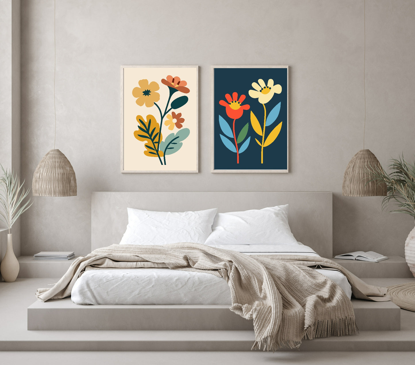 Bright Floral Print Collection | Botanical Wall Art