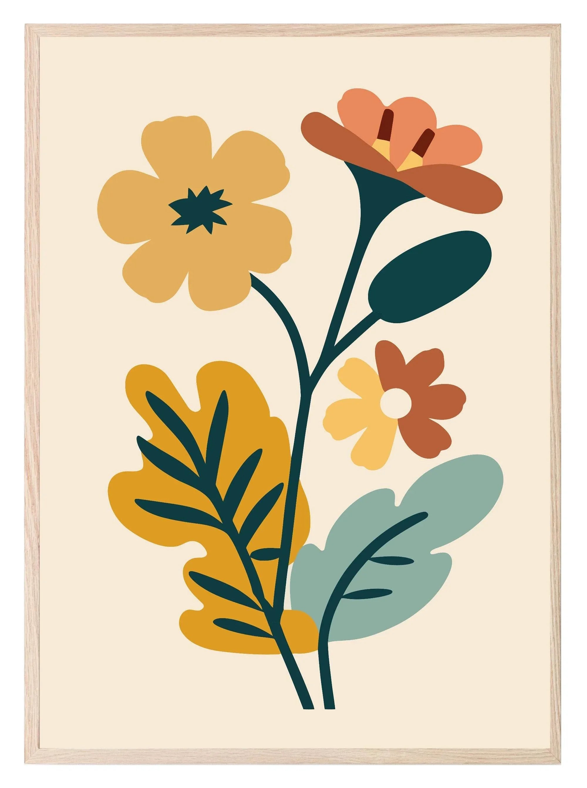 Bright Floral Print Collection | Botanical Wall Art - Larosier Prints