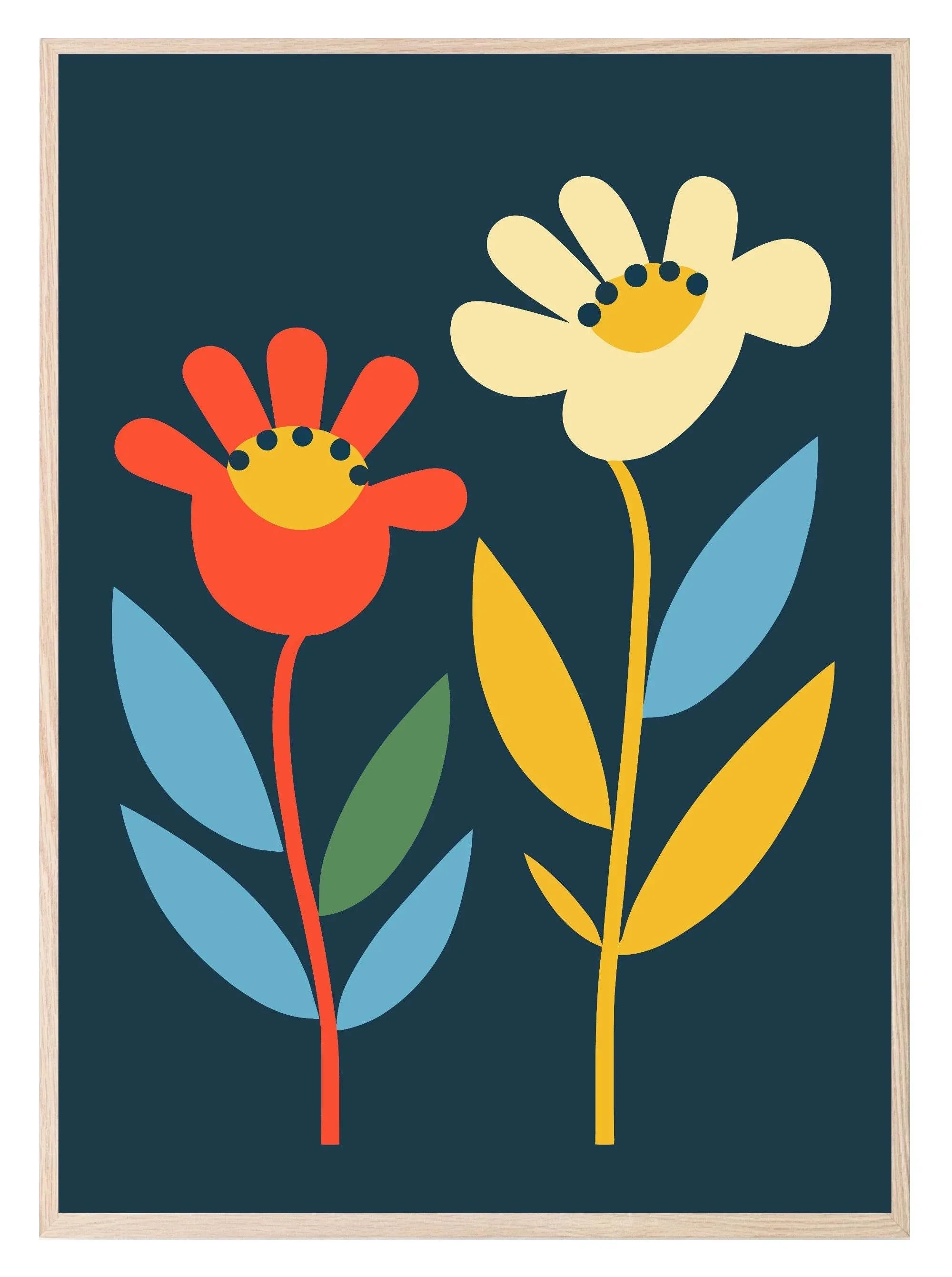 Bright Floral Print Collection | Botanical Wall Art - Larosier Prints