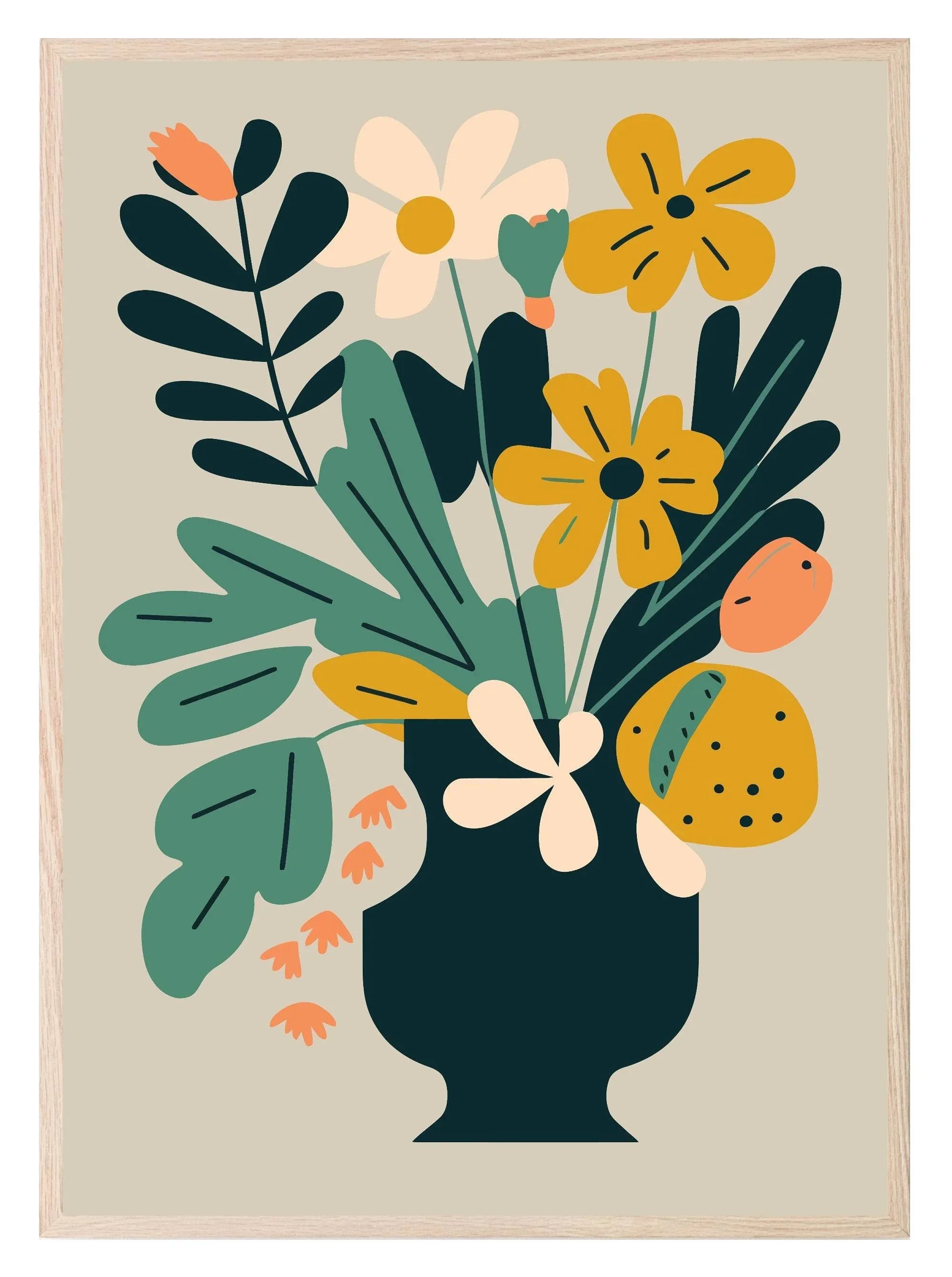 Bright Floral Print Collection | Botanical Wall Art - Larosier Prints