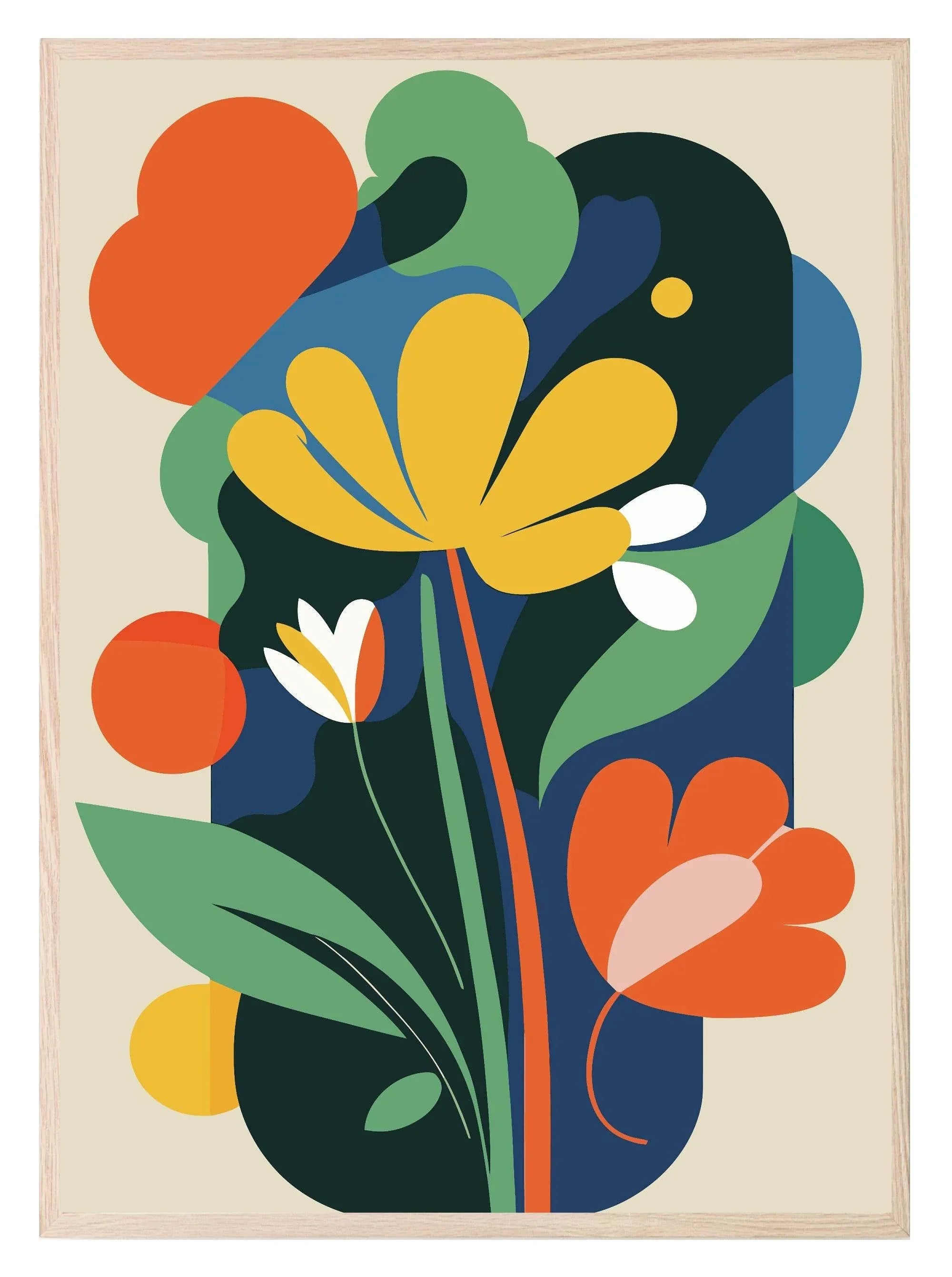 Bright Floral Print Collection | Botanical Wall Art - Larosier Prints