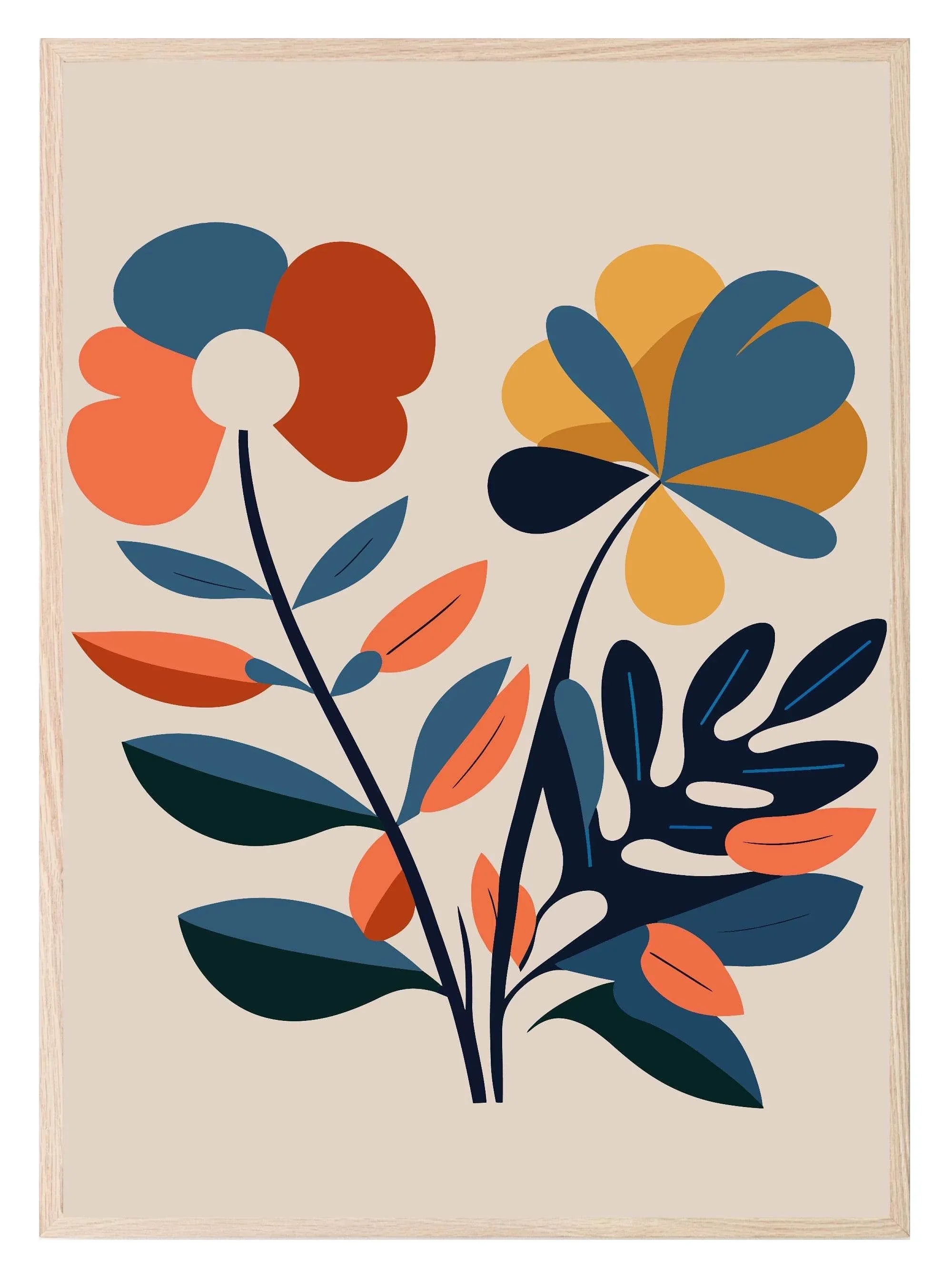 Bright Floral Print Collection | Botanical Wall Art - Larosier Prints