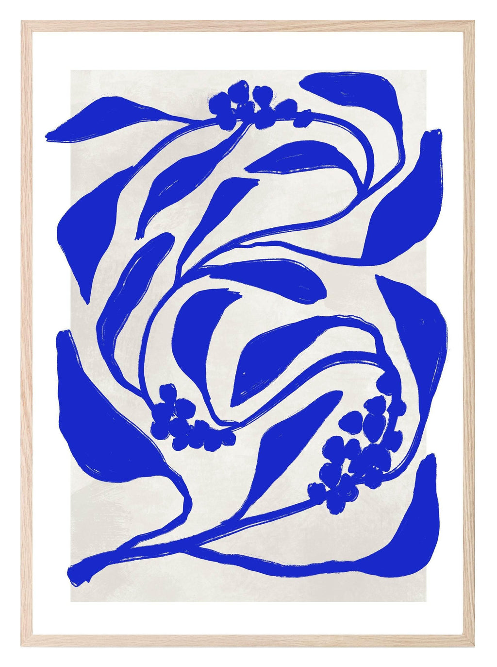 Blue, Red & Orange Abstract Print Collection | Botanical Wall Art - Larosier Prints