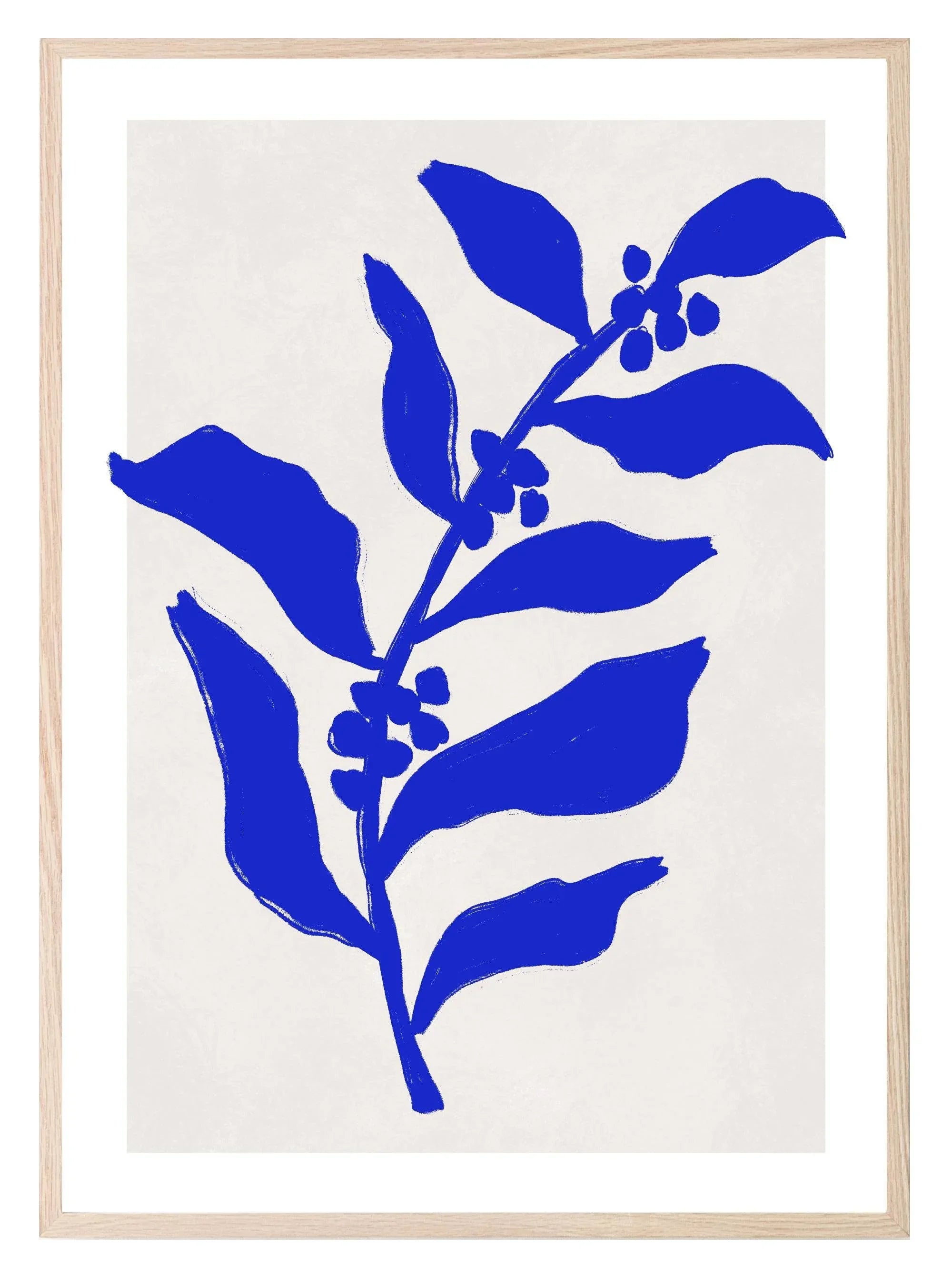Blue, Red & Orange Abstract Print Collection | Botanical Wall Art - Larosier Prints
