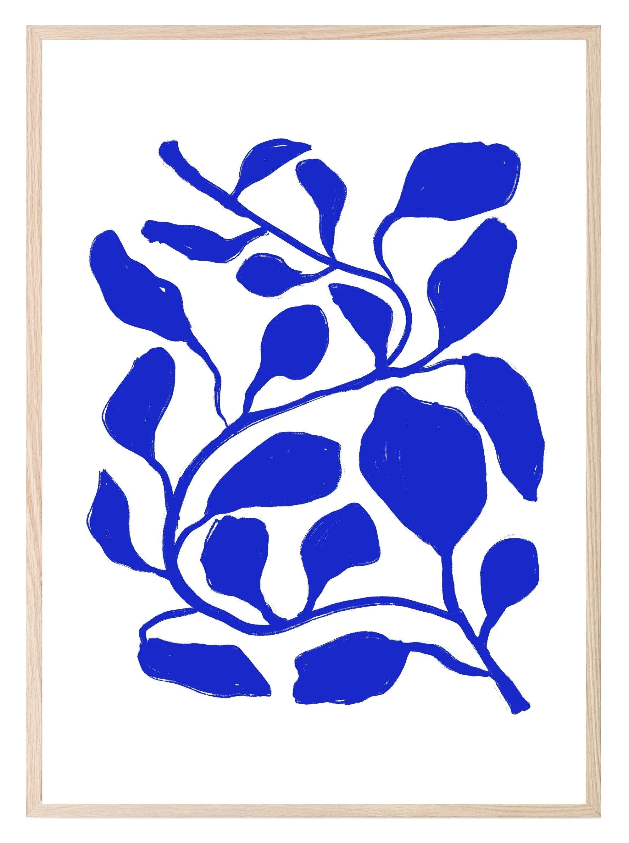 Blue, Red & Orange Abstract Print Collection | Botanical Wall Art - Larosier Prints