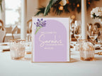 Lavender Graduation Party Sign - Larosier Prints