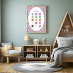 Pink Football Colour Mixing Poster | Educational Wall Art