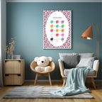 Pink Football Colour Mixing Poster | Educational Wall Art