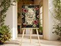 Gothic Floral Romantic Literature Wedding Guest Book Sign