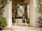 Gothic Floral Romantic Literature Wedding Guest Book Sign