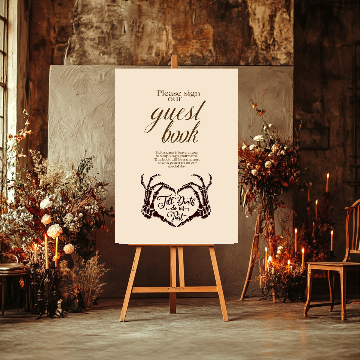 The Lovers Tarot Wedding Party Signs | Choose Your Sign & Colour