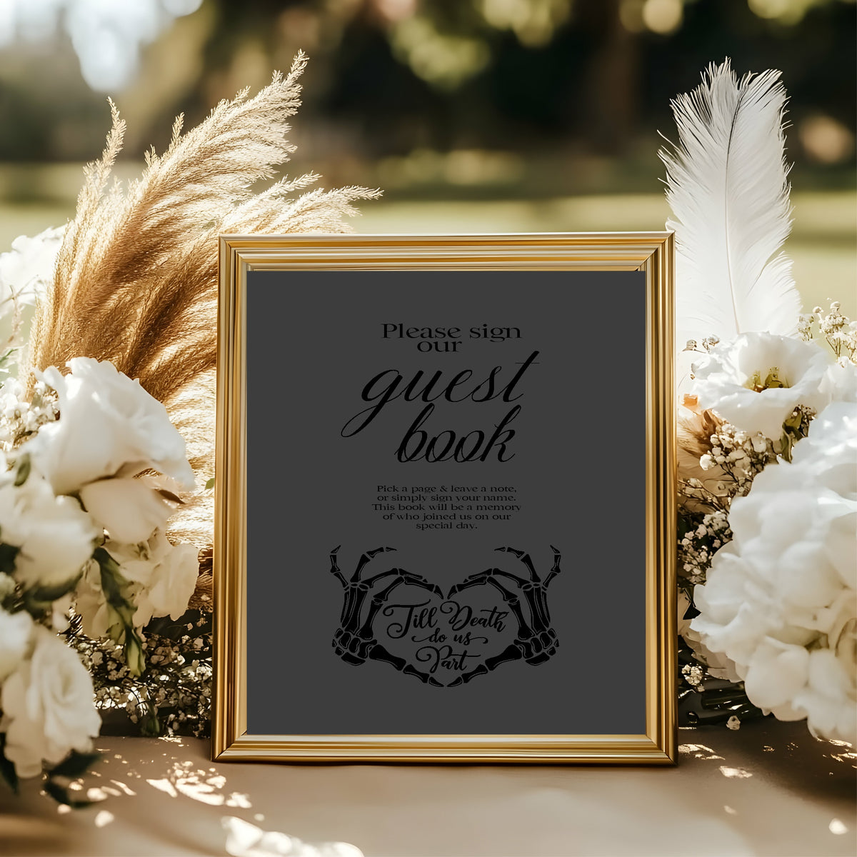 The Lovers Tarot Wedding Party Signs | Choose Your Sign & Colour