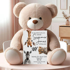 Wild One Birthday Party Invitations & Envelopes | Pack of 10 - Larosier Prints