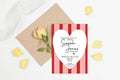 Red & Pink Birthday Party Invitations & Envelopes | Pack of 10 - Larosier Prints