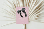 Bows Birthday Party Invitations & Envelopes | Pack of 10 | Pink & Black - Larosier Prints