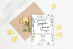 Eucalyptus Birthday Party Invitations & Envelopes - personalised birthday stationery design example, image 3