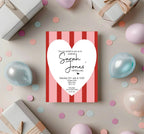 Red & Pink Birthday Party Invitations & Envelopes | Pack of 10 - Larosier Prints
