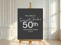 Minimalist Welcome Anniversary Party Sign - Larosier Prints