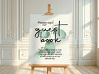 Eucalyptus Guest Book Wedding Party Sign - Larosier Prints