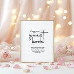 Minimalist Guest Book Wedding Party Sign - Larosier Prints