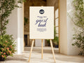 Celestial Swan wedding guest book sign