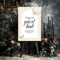 Moth guest book sign