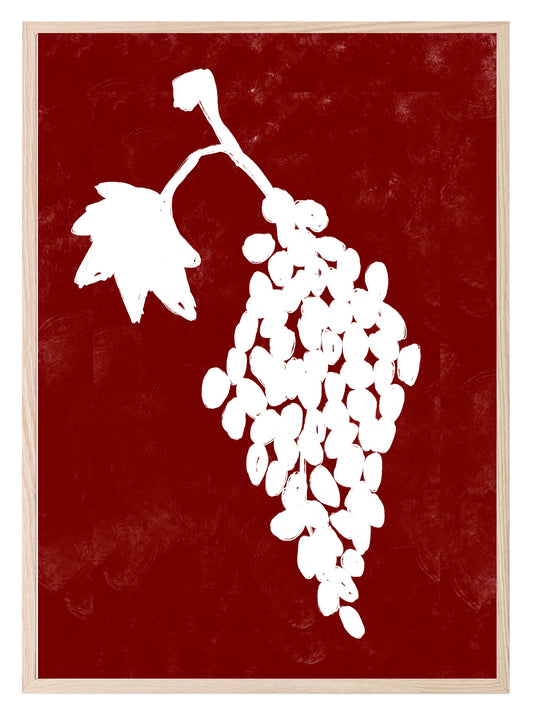 Abstract Grapes Print | Food Wall Art