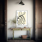 Abstract Black and Beige Print II | Monochrome Minimalist Wall Art - Larosier Prints
