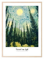 Vincent Van Gogh Forest Print | Classic Inspired Art - Larosier Prints