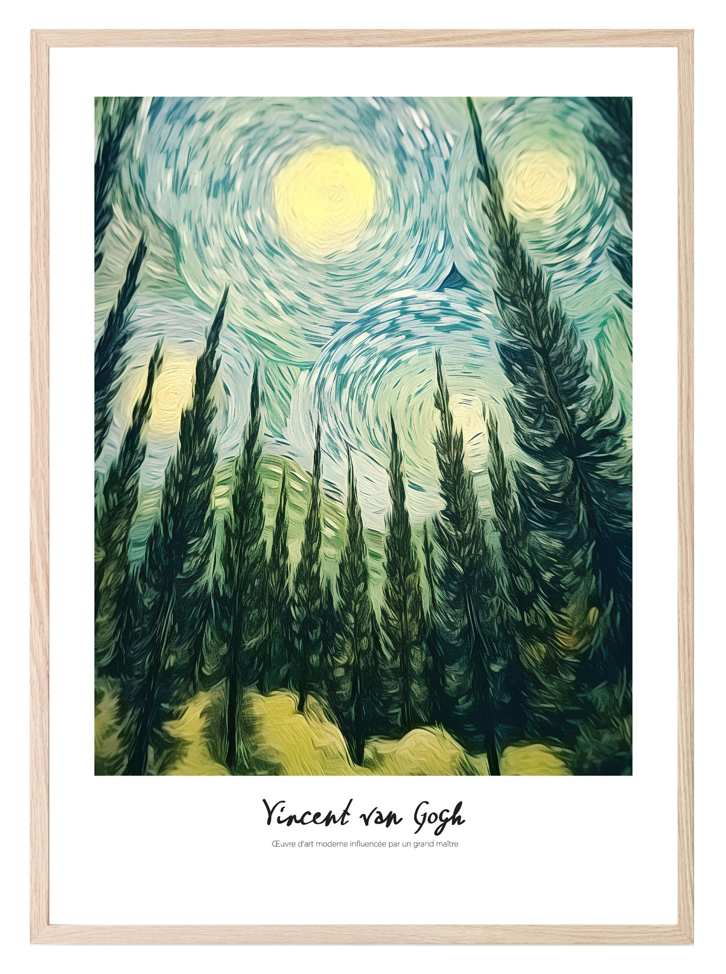 Vincent Van Gogh Forest Print | Classic Inspired Art