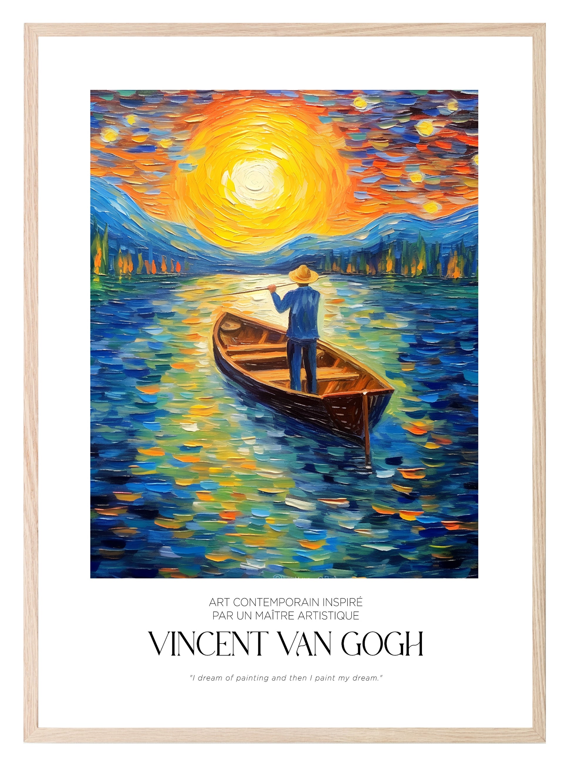 Vincent Van Gogh Lake Print | Classic Inspired Art