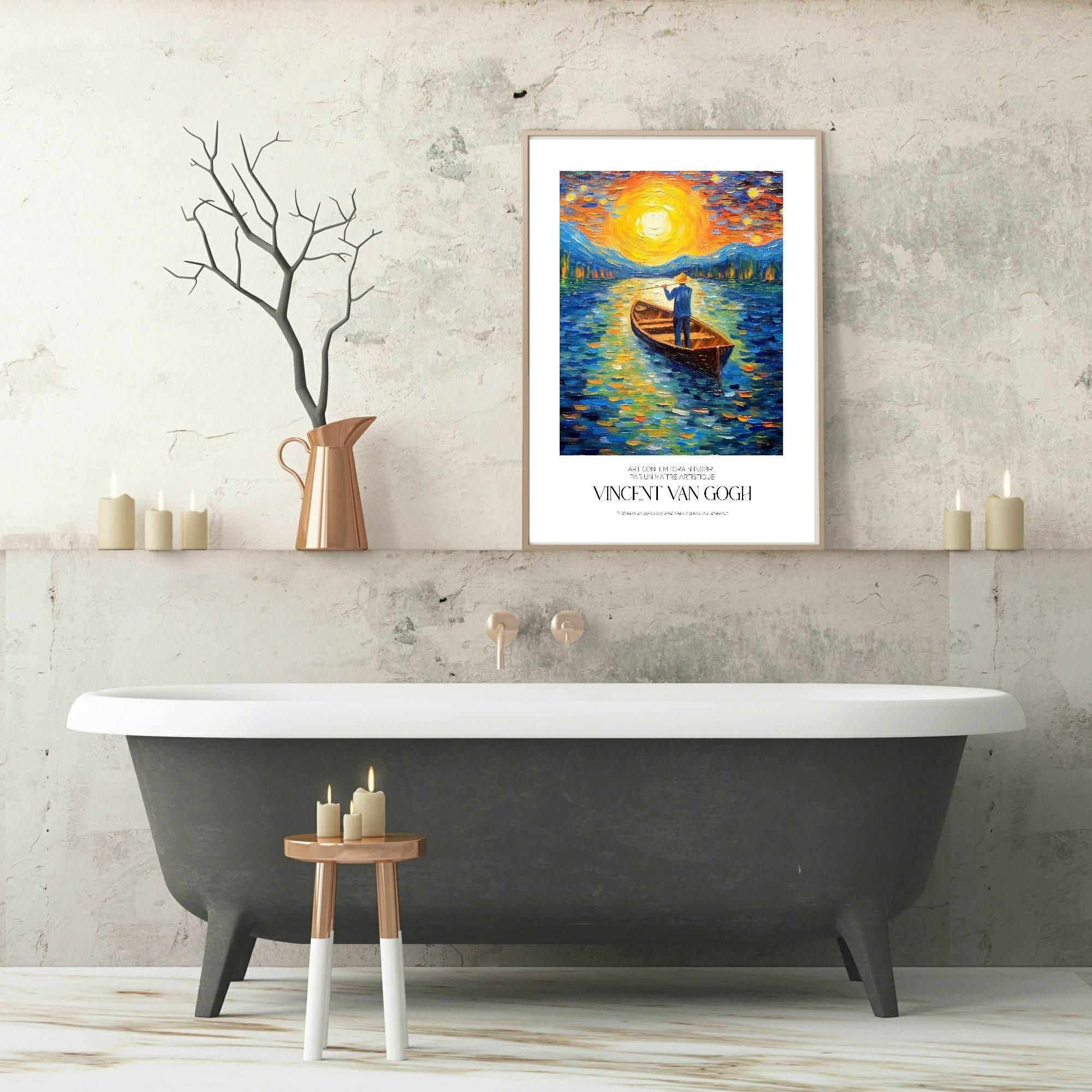 Vincent Van Gogh Lake Print | Classic Inspired Art - Larosier Prints