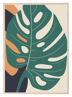 Monstera Leaf Print | Abstract Wall Art - Larosier Prints