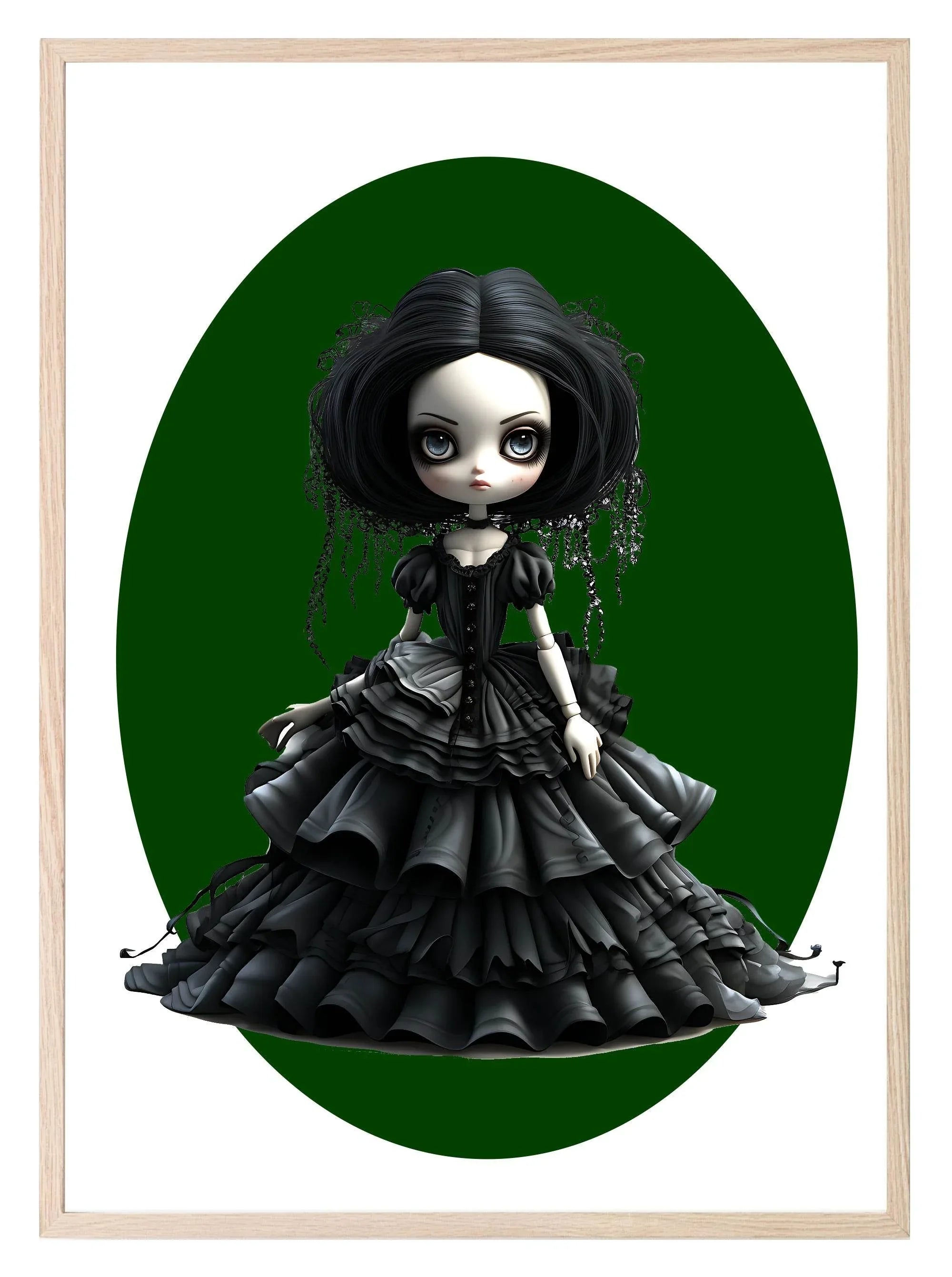 Gothic Dolls Prints | Spooky Wall Art - Larosier Prints