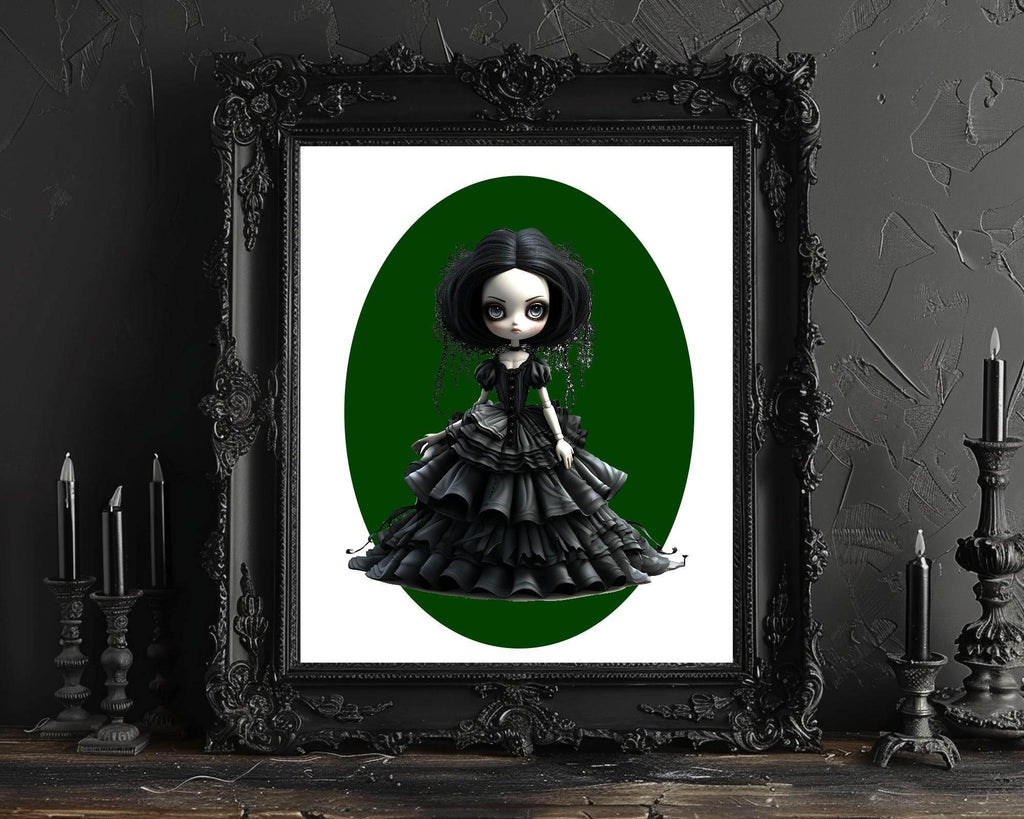Gothic Dolls Prints | Spooky Wall Art - Larosier Prints