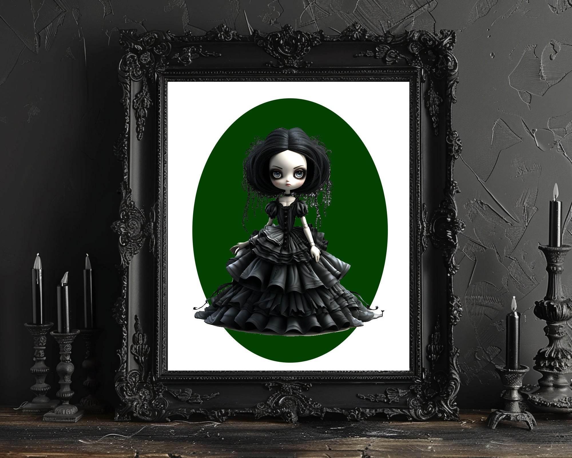 Gothic Dolls Prints | Spooky Wall Art - Larosier Prints