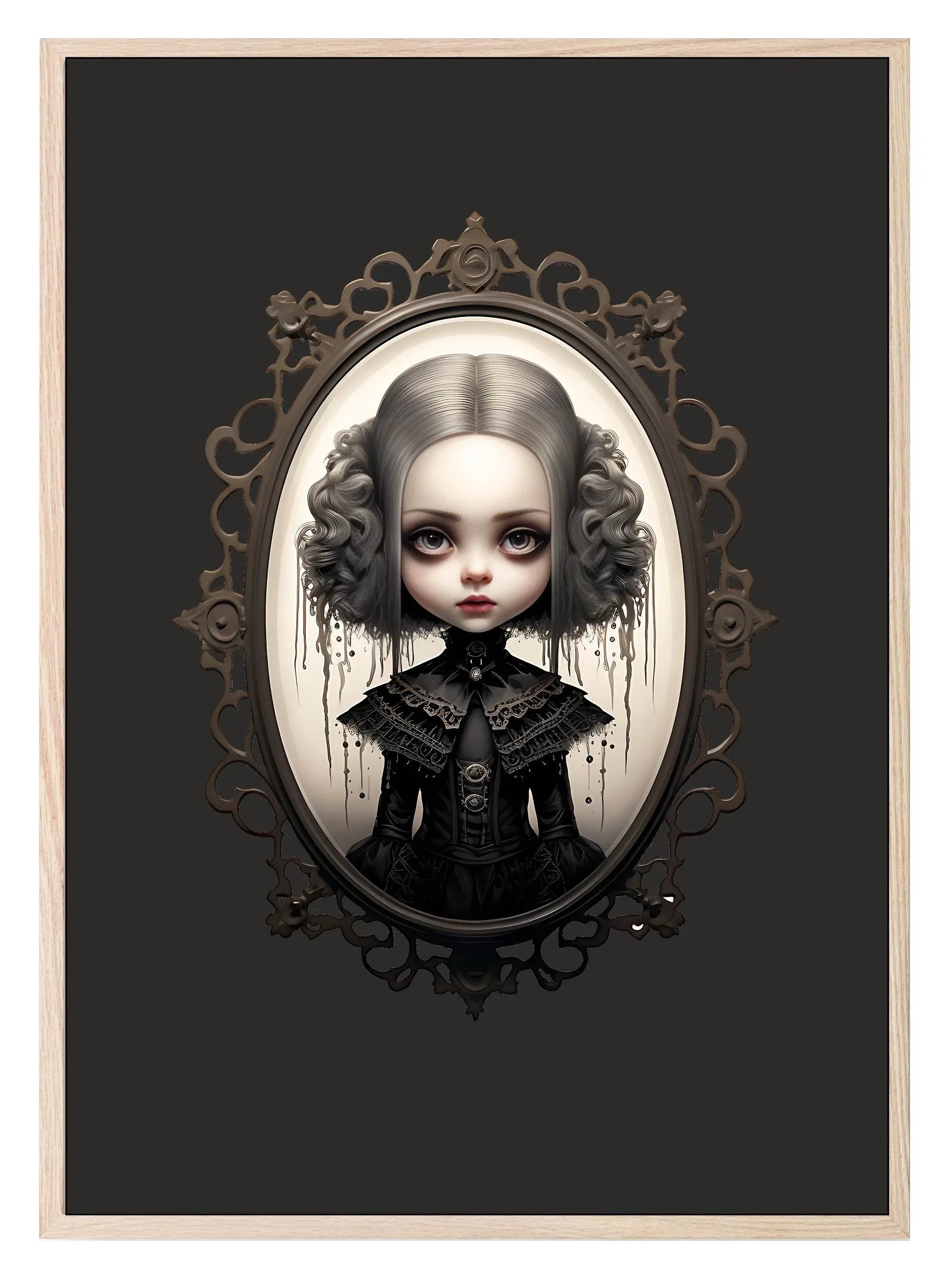Gothic Dolls Prints | Spooky Wall Art - Larosier Prints