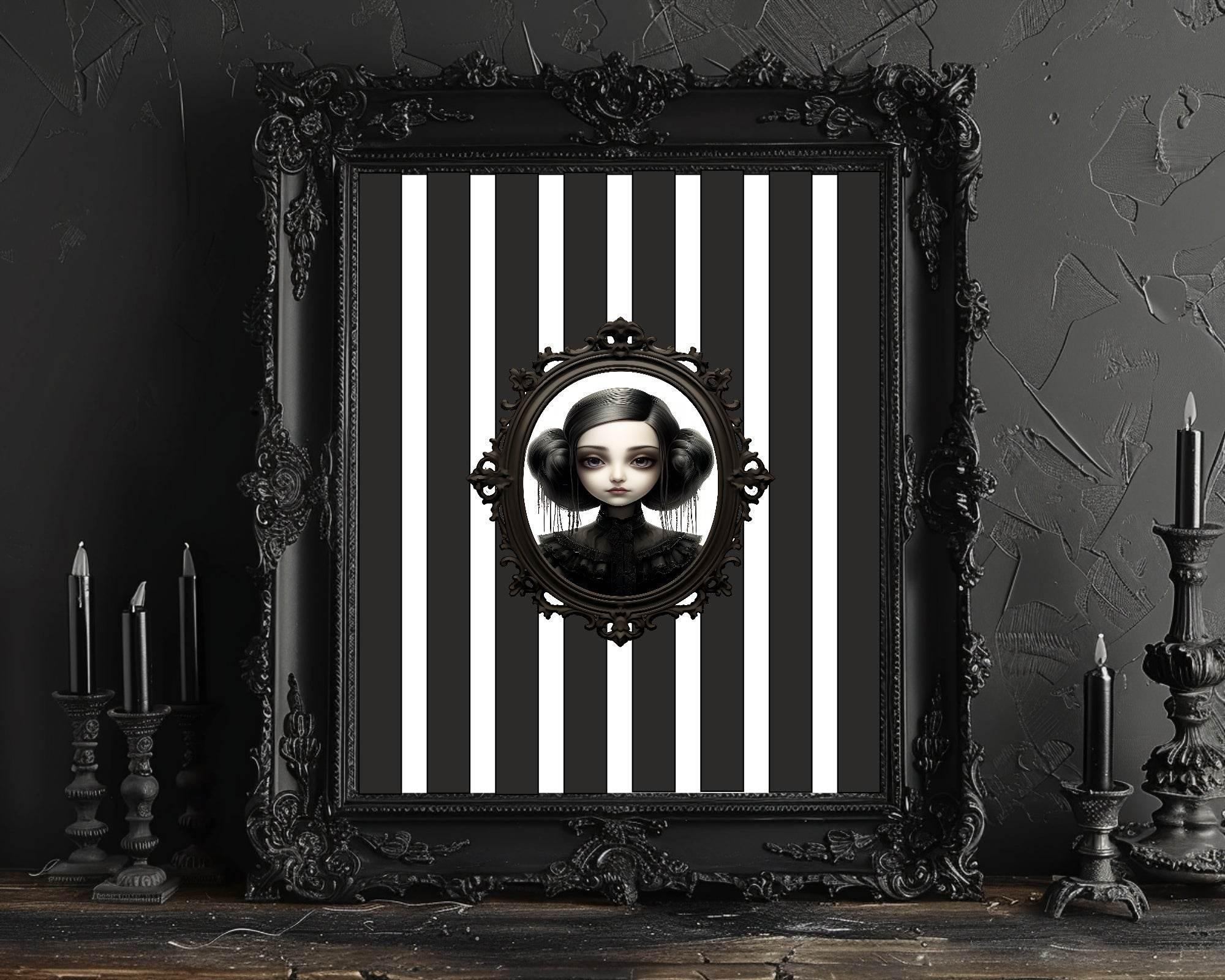 Gothic Dolls Prints | Spooky Wall Art - Larosier Prints