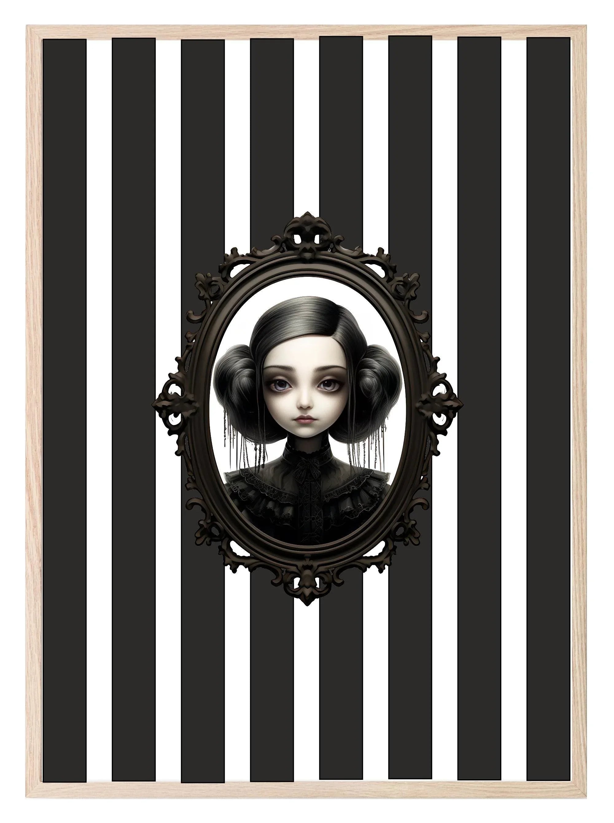 Gothic Dolls Prints | Spooky Wall Art - Larosier Prints