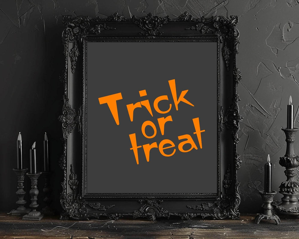 Trick or Treat Print | Spooky Wall Art - Larosier Prints