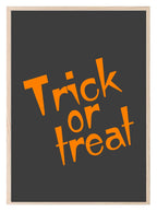 Trick or Treat Print | Spooky Wall Art - Larosier Prints