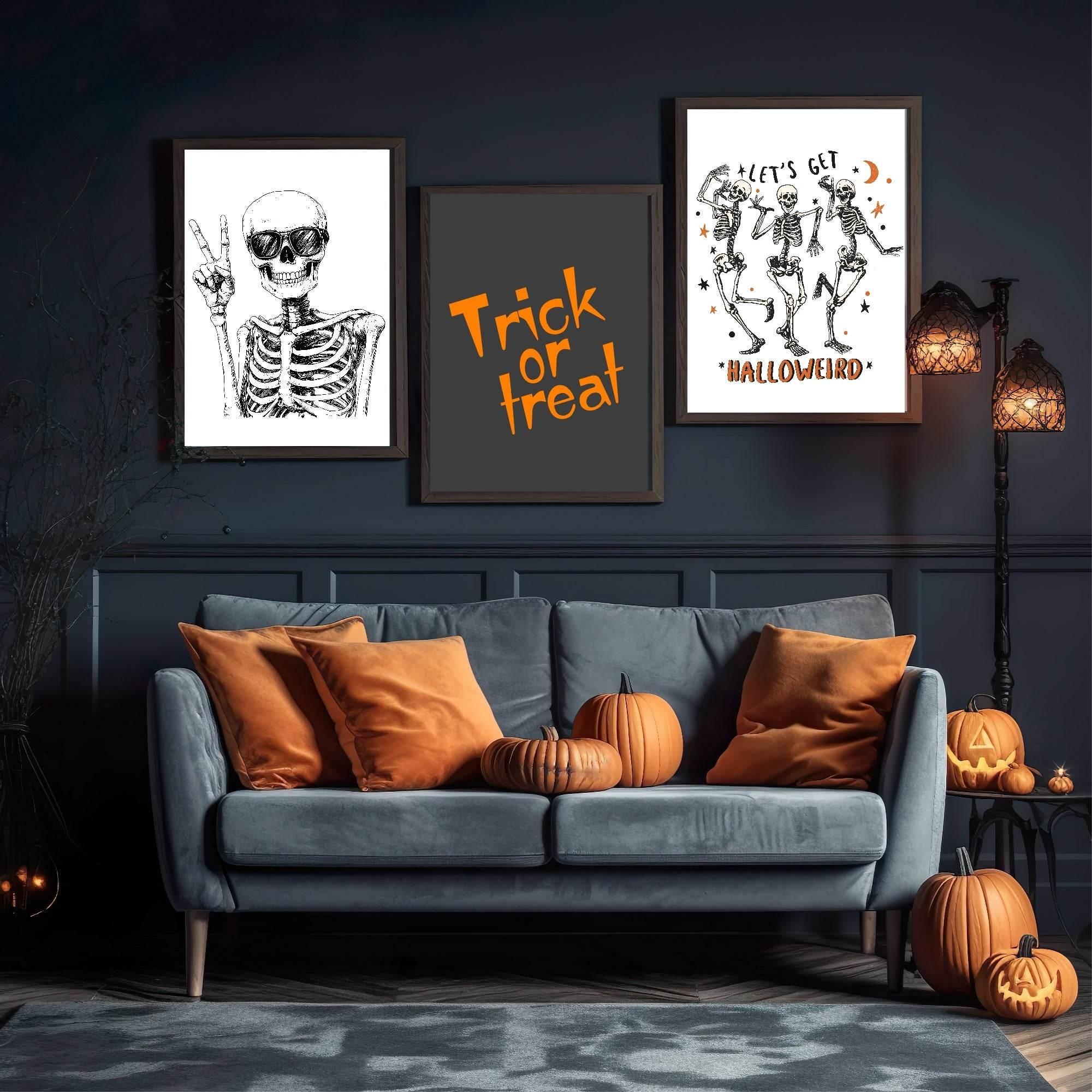 Trick or Treat Print | Spooky Wall Art - Larosier Prints