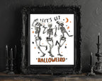 Halloweird Skeleton Print | Fun Halloween Wall Art - Larosier Prints