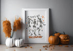 Halloweird Skeleton Print | Fun Halloween Wall Art - Larosier Prints