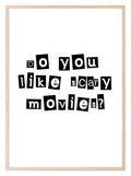 Do You Like Scary Movies Print | Scream Wall Art - Larosier Prints