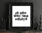 Do You Like Scary Movies Print | Scream Wall Art - Larosier Prints